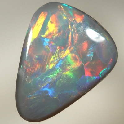 SOLID SEMI BLACK OPAL Bright multicolour with numerous rolling flashes